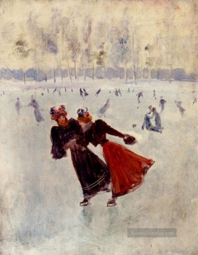 Frauen Skating Paris Szenen Jean Beraud
